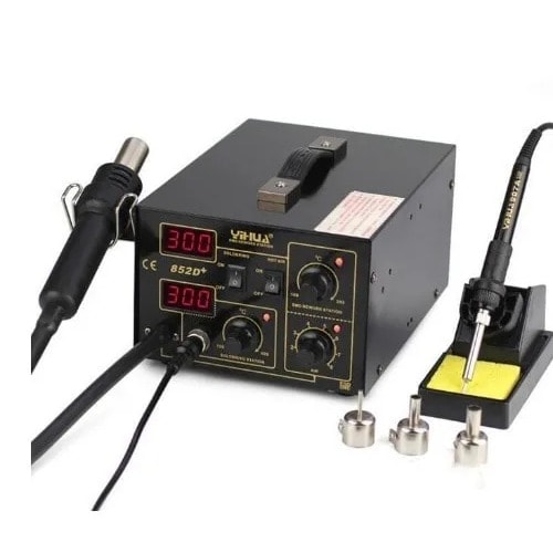 2 In 1 Smd Soldering Rework Station With Hot Air & Soldering Iron
