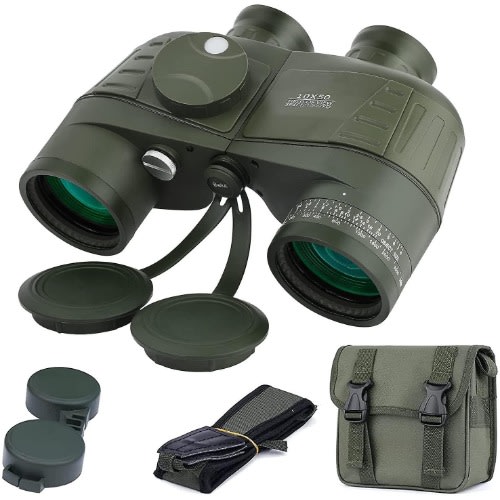Marine Binocular With Rangefinder Compass -10x50