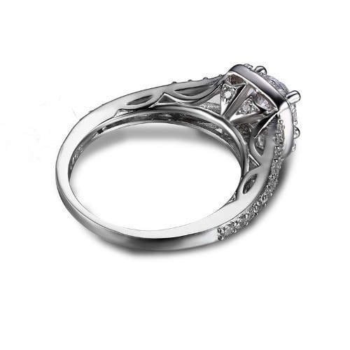 Non-fade Engagement Ring - Silver