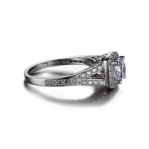 Non-fade Engagement Ring - Silver