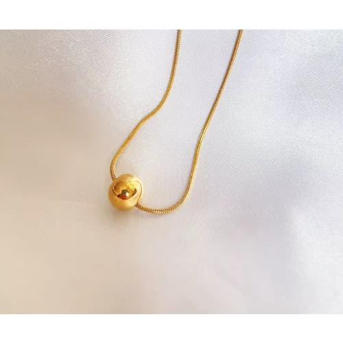 Gold Ball Choker Necklace