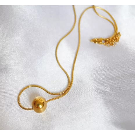 Gold Ball Choker Necklace