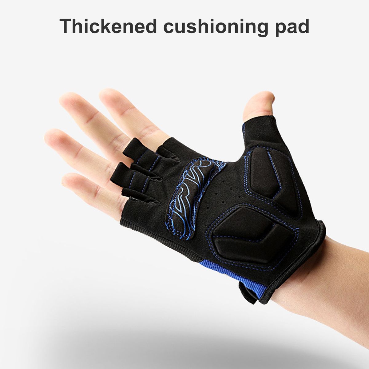 Fingerless Gloves Outdoor Women Wen Unisex Half Blue