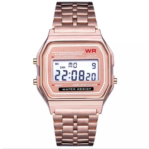 Men’s Digital Day/date/time Watch - Rose Gold