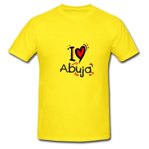 I Love Abuja Custom Branded T-shirt