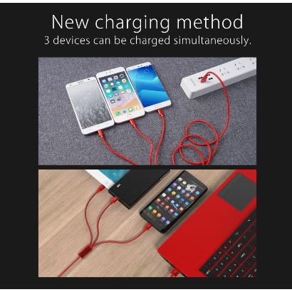 3 In 1 multiple Charging Cable