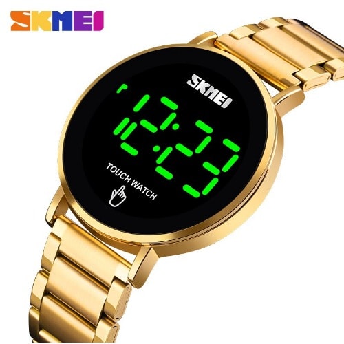 Men's Digital Touch Screen Bracelet Strap Gold