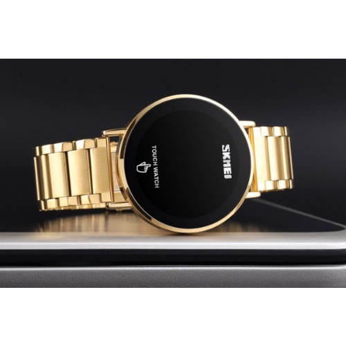 Men's Digital Touch Screen Bracelet Strap Gold