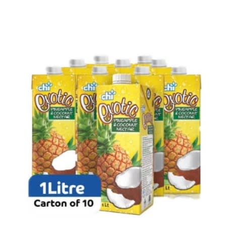 Exotic Juice - Pineapple And Coconut Nectar - 1L X 10