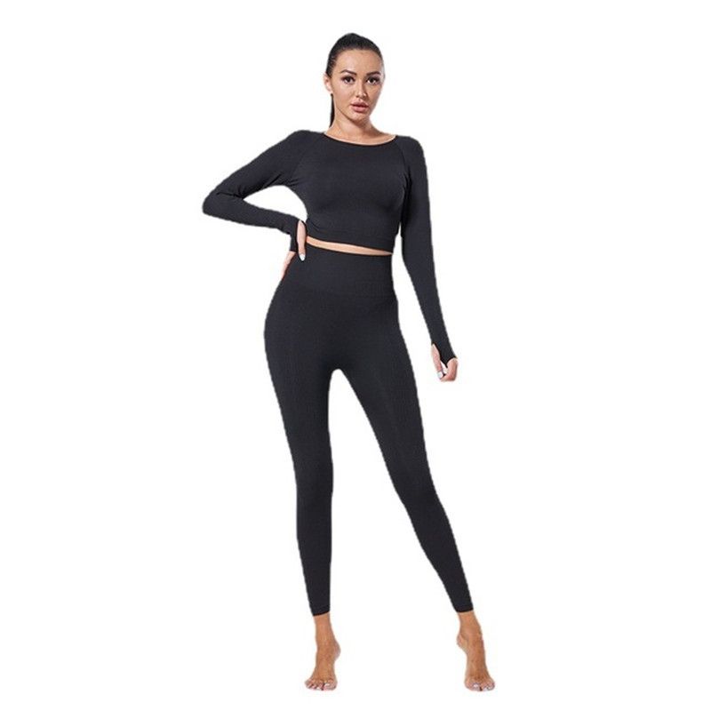 2 Piece Set Women Workout Clothing Gym Yoga Set Fitness Sportswear Crop Sports Bra Seamless Leggings Active Wear Outfit Suit(#Army Green 2pcs)