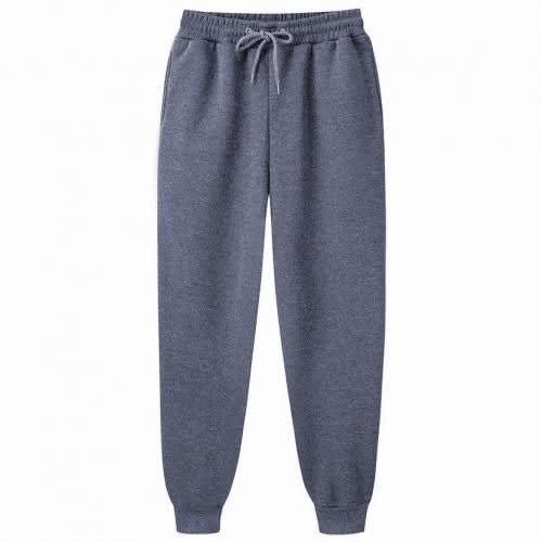 2-in-1 Thick Joggers Pant - Navy Blue & Dark Grey
