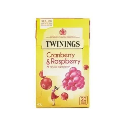Twinings Cranberry & Raspberry Tea Bags - 20 Tea Bags -2 Packs