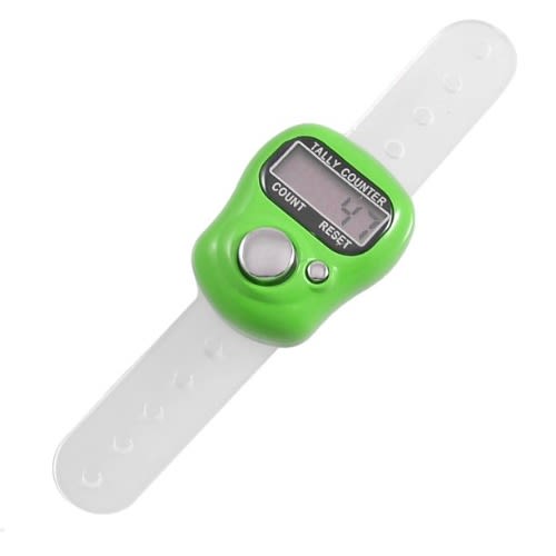 Digital Finger Tally Counter Machine - Green