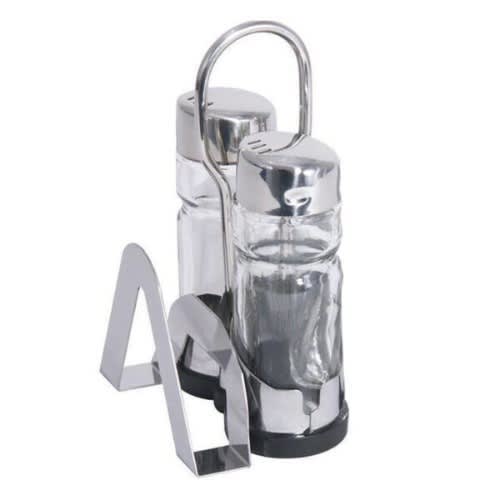 2pcs Set Of Condiment Dispenser With Napkin Holder