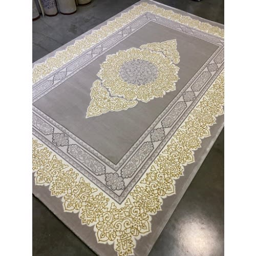 Turkish Retro Shades Center Rug - 7X10ft