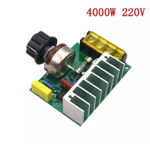 4000W 0-220V SCR Voltage Regulator Dimmer + Motor Speed Controller Module