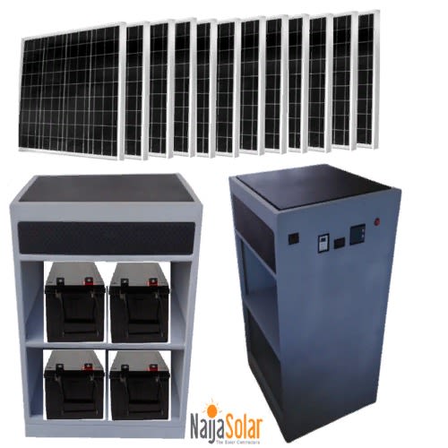 3000 Watts Solar + 5.5kva Inverter + 4units Of 200ah Battery, Free Installation
