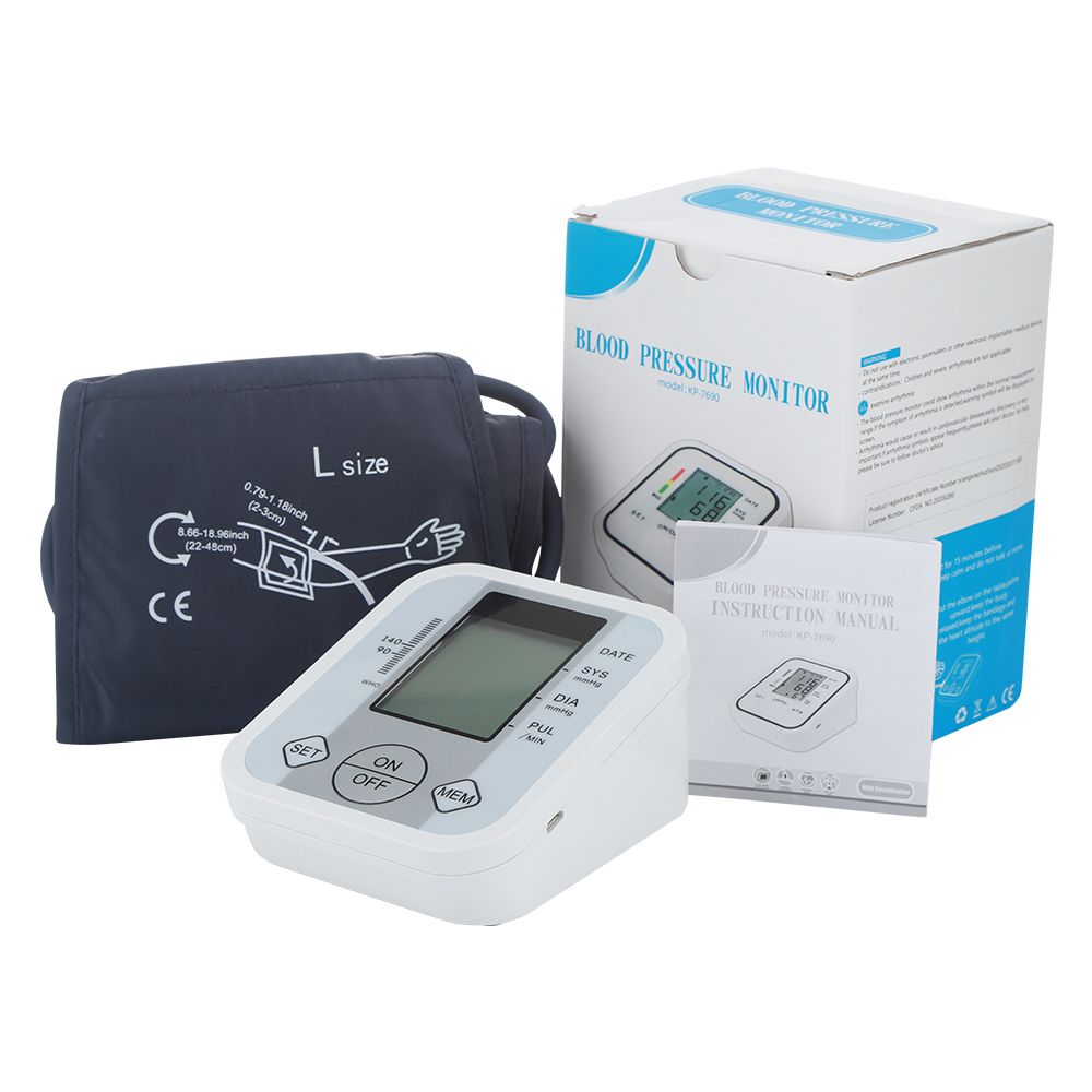 Arm Blood Pressure Monitor Smart Memory Function Heart Beat Rate Pulse Meter Automatic Tonometer BP Sphygmometer Tensiometre