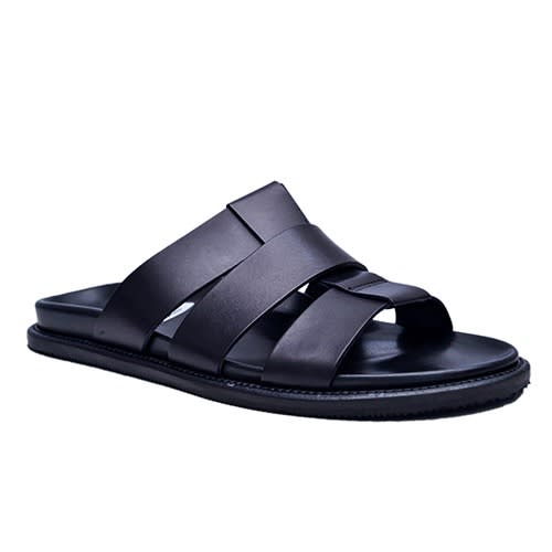 Black Double Sole Slippers
