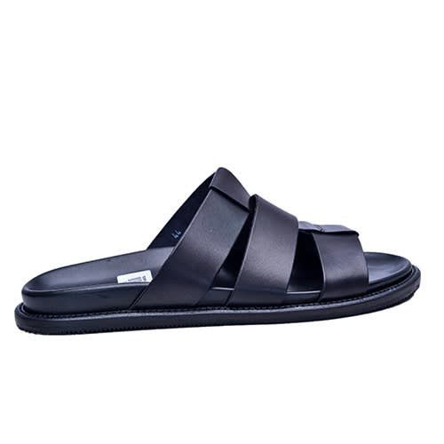 Black Double Sole Slippers