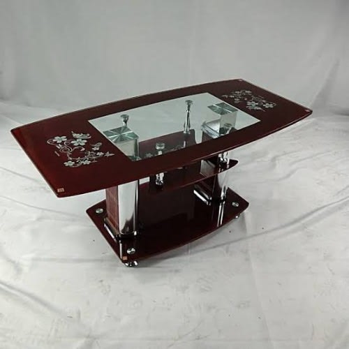 3Step Glass Center Table - Brown