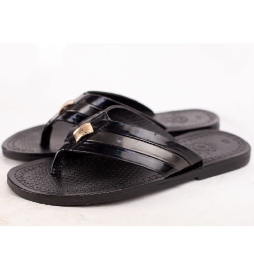 Y Pattern Strip Slippers