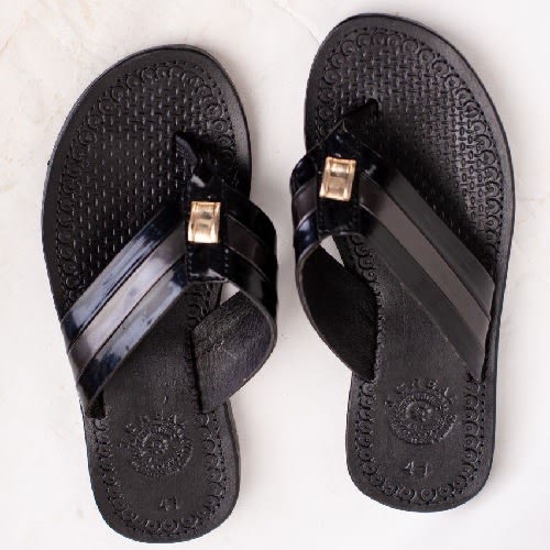 Y Pattern Strip Slippers