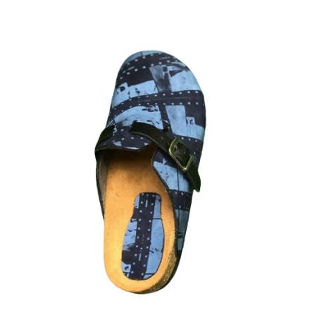Unisex Custom Blue Patterned Birkenstock Slide