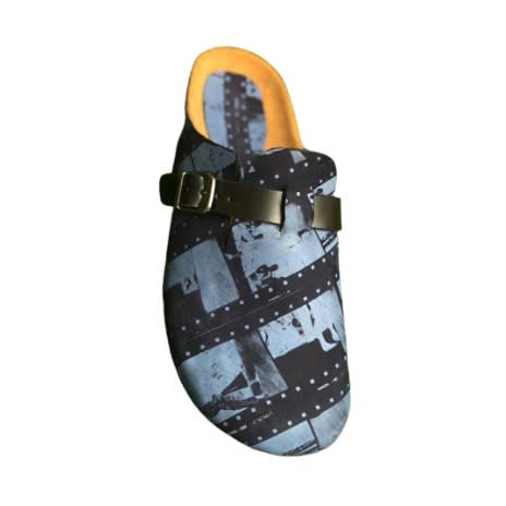 Unisex Custom Blue Patterned Birkenstock Slide