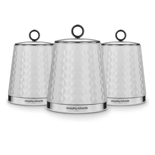Morphy Richards Dimensions Set Of 3 Round Kitchen Storage Canisters