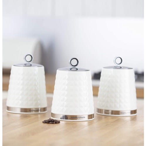Morphy Richards Dimensions Set Of 3 Round Kitchen Storage Canisters