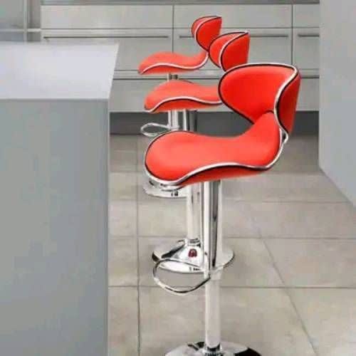 Bar Stools - Red - Set Of 4
