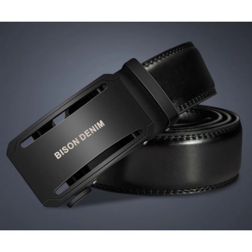 Leather Strap Belt - Black