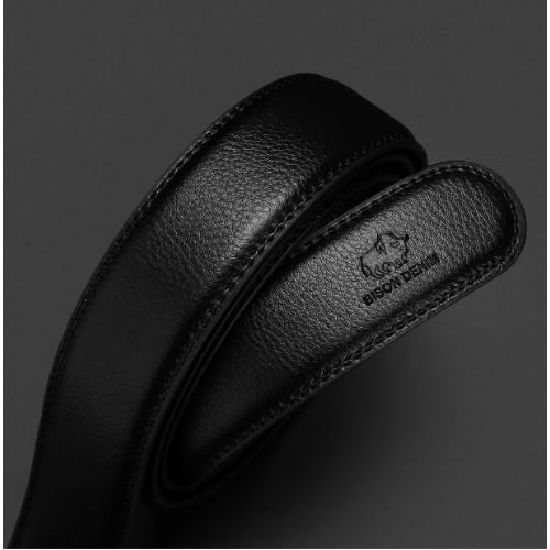 Leather Strap Belt - Black