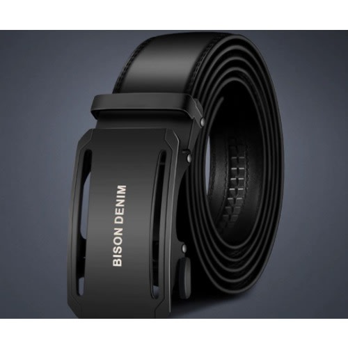 Leather Strap Belt - Black