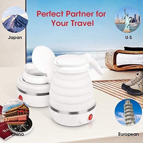 Collapsible Portable Travel Foldable Dual Voltage Fast Water