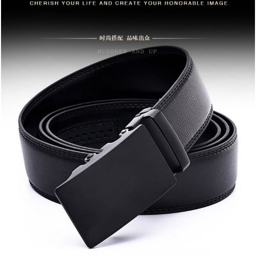 Men's Leather Belt - Black