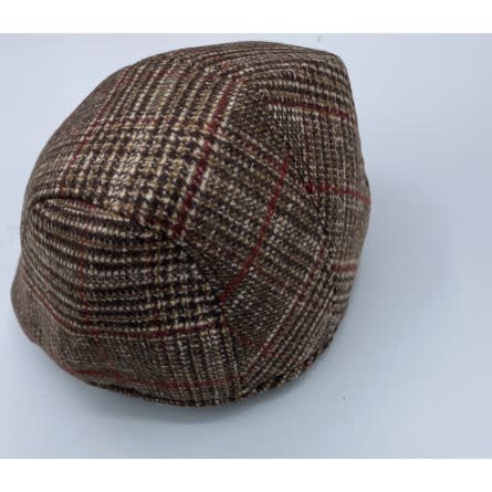 Brown Patterned Men’s Panama Hat