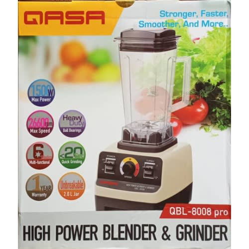 High Power Blender And Grinder -Commercial Blender - 2L - 1500W