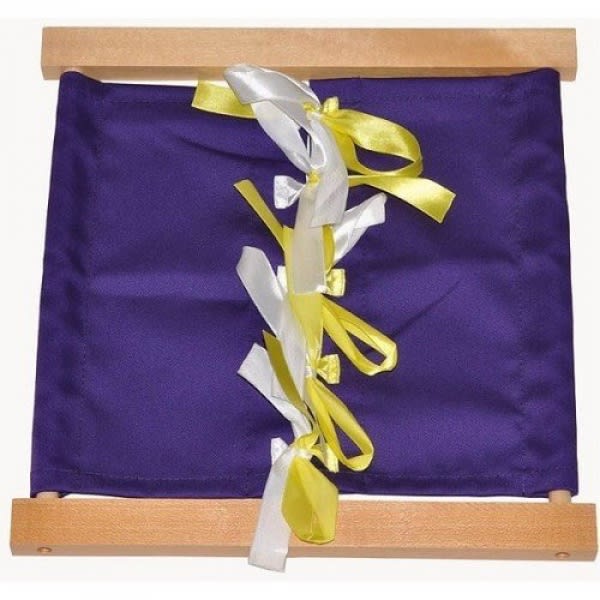 Montessori Bow Tying Dressing Frame--Multicolour--No