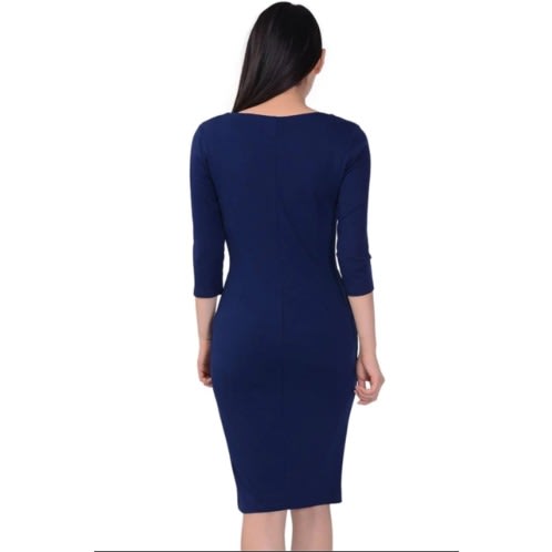 Lovely Front Zipper Bodycon Dress