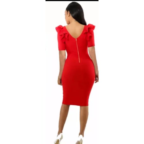 Ruffles Details Ladies Party Club Spamdex Bodycom