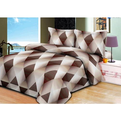 Multicolor Bedsheet With Pillowcases