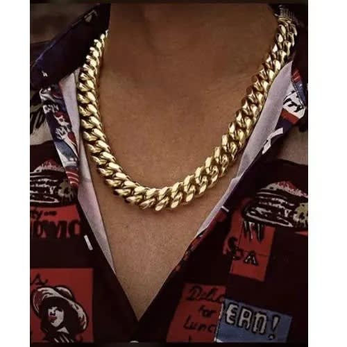 Prong Cuban Link Choker - Gold