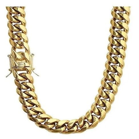 Prong Cuban Link Choker - Gold