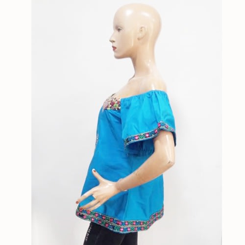 Bibi Embelished Blouse - Blue