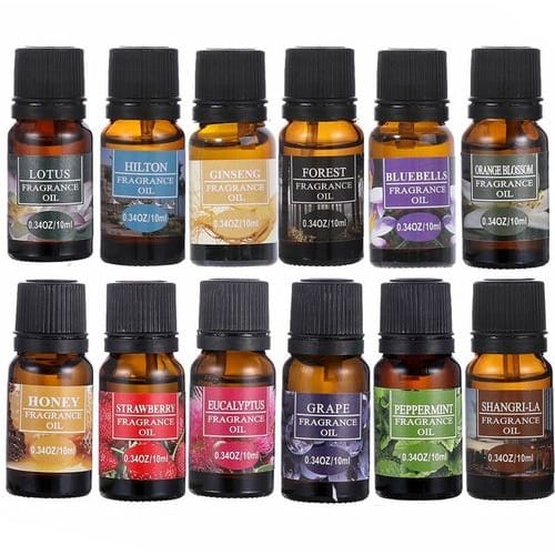 Aroma Oil Set Diffuser Massage Aromatherapy Essential Oils - 12 Sets- 10ml