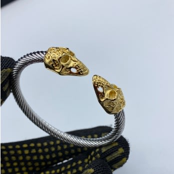 Steel Men’s Link Bracelet - Silver & Gold