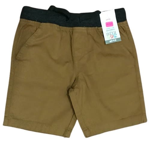 365 Kids Boys Knitted Waistband Pullover Shorts – Brown