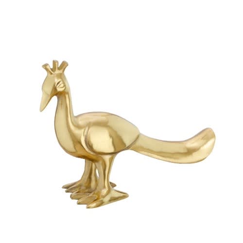 Aromatisk Peacock Ornament - 8cm - Gold